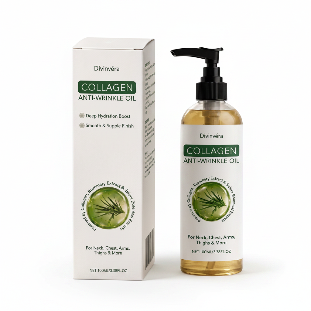 Divinvéra Collagen Oil | Tightens and lifts sagging skin by 98% within 24 hours