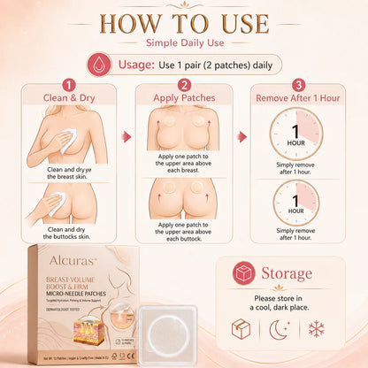 Alcuras® Targeted Breast & Buttock Enhancement Advanced Nano Microneedle Patch