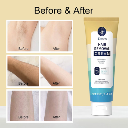 Aloe Vera Hair Removal Cream for Sensitive Skin | Smooth, Soft Finish